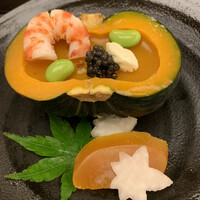 銀座むらき - 南瓜ゼリー　唐墨大根