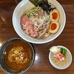 麺や 真登 - 特製濃厚カニつけ麺@1500
