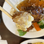 キッチン兆 - きのこ入りのあんかけソース和風ハンバーグ（税込 1,870円）評価＝○