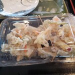 まさか - かき揚げとカボチャとさつまいも天ぷらお持ち帰りです〰️‼️