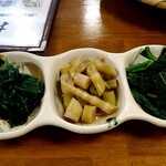 大久保の茶屋 - 山菜料理三種盛