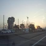 幸龍 - 暮れなずむ夕陽に照らされる志免竪鉱櫓・・・う～ん、グッと来る！