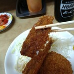 信濃路 - アジは醤油とカラシで