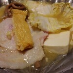 樅峰苑 - 郷土料理｢かやき｣:地元の白菜やゼンマイを自家製味噌で