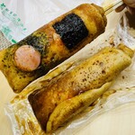 coco夢や - ↑どんどん焼きソース（350円）
            ↓めんたいどんどん焼きソース（350円）
            