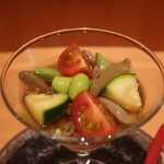 こころや - じゅんさいと夏野菜の酢の物アップ