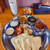 サクラガーデン - 料理写真:「3種類のカレーセット」@1250 (ミニサラダ・ドリンクセット) ＋「チーズナンに変更」@200