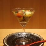 こころや - じゅんさいと夏野菜の酢の物