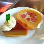 多根果実店 - ■かぼちゃプリン
■苺のロールケーキ
