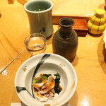 Shiogama Sushi Tetsu - 両関 本醸造辛口(上撰)：760円とお通し