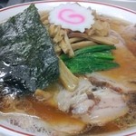 青島食堂 - チャーシュー大盛@￥850 メンマ￥100増し