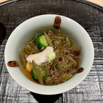 新ばし 星野 - 蓴菜　鮑