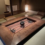 高台寺 和久傳 - 囲炉裏