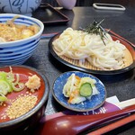 うどん市 - ザルカツ丼セット　うどん大盛り