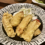 くずし和食そら - 豚肉の天ぷら御膳(\850)　豚肉の天ぷら