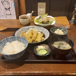 くずし和食そら - 豚肉の天ぷら御膳(\850)