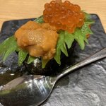 Sushi Sake Saka Na Sugi Tama - ウニといくら