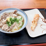 讃岐もち豚の肉ぶっかけ、ちくわ天