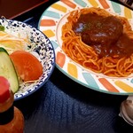 Tonkatsu Shounai - ハンバーグ＆ナポリタンスパゲッティ