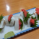 瀧の家 - 明太板わさ 480円