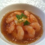 オー・プロヴァンソー - 野菜のムースと小エビのコンソメゼリー寄せ