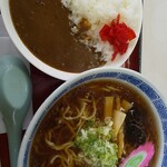 Yamabe Doraibuin - セット、ラーメン側