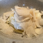 やまぐち - ⑧鱧のクリームパスタ〜サマートリュフスライスをたっぷりと