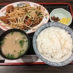 Shouya - 豚レバニラ定食（900円）、豚汁変更（110円）