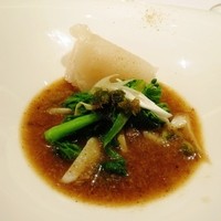 Chi-Fu - 平貝の瞬間油通し　山菜と茸の坦々スープ