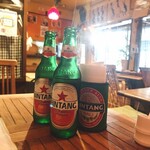 カフェバリチャンプル - なんか屋台っぽい撮れた⭐︎ビンタンビールの写真