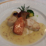 ラ・ロゼット - 3月　ホタテ・キングサーモン・メカジキのソテー