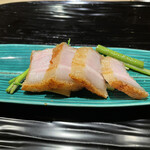 富小路 やま岸 - カリカリ豚　とイワダラ