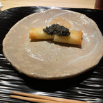 富小路 やま岸 - アスパラガスの春巻き