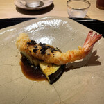 富小路 やま岸 - 大きい車海老の存在感