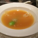 Ginza Shinfuuen - トロトロのスープに埋もれてしまったフカヒレ姿煮