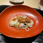 富小路 やま岸 - 鮑の肝ソース和え