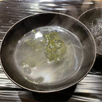 富小路 やま岸 - 鼈出汁　黒水雲　鱶鰭椀