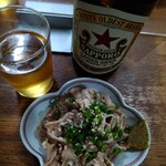 鉄板焼肉 大当り - 暑い日は酢もつで乾杯