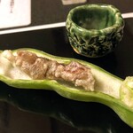 満寿家 - 満寿家　蛍烏賊と天豆白扇揚げ