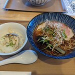 Ramen Chikin Yarou - 冷やし木桶醤油そば  〆飯付き