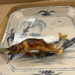 赤坂 菊乃井 - 昼懐石１３３１０円。鮎塩焼き。こちらの鮎が、身、肝、香り、旨味とも、一番好きです（╹◡╹）（╹◡╹）