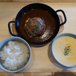 Noki - 焼きロールキャベツデミグラスソースごはんスープセット