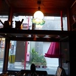 南蛮茶屋 - 店内から外を見ると・・・