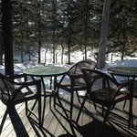 フォリオリーナ・デッラ・ポルタ・フォルトゥーナ - 個室から見たテラス。夏場のトラットリアはこのテラスで。