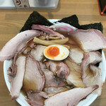 月の家 - 月の家らーめん(大盛り)    チャーシュートッピング