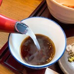 掌庵 蕎麦 石はら - 蕎麦湯