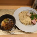 なにわ 麺次郎 - 黄金貝つけ麺 大盛