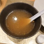 なにわ 麺次郎 - スープ割り