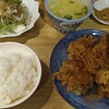 中華家庭料理 福來軒 - 料理写真:唐揚げ定食。美味しいけど昼がお得やね