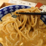 別邸 たけ井 - 麵とつけ汁の絡み具合